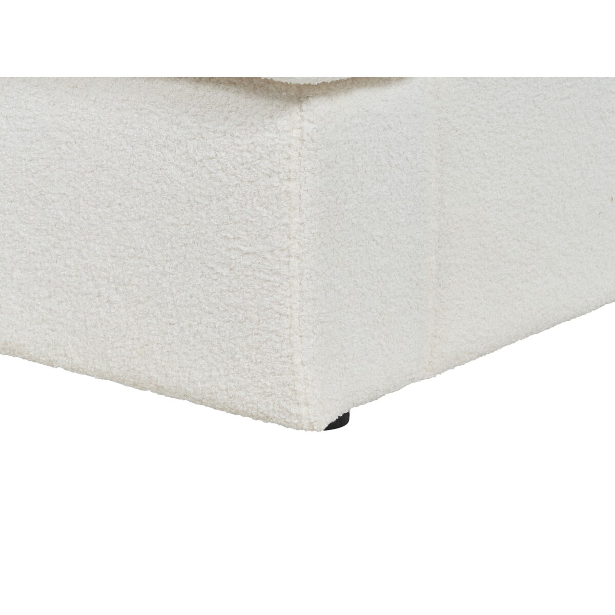 Fotel boucle biały ALLA