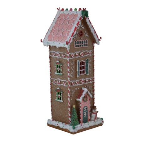 Domek z piernika wysoki 39x16,5x13,5 cm LED