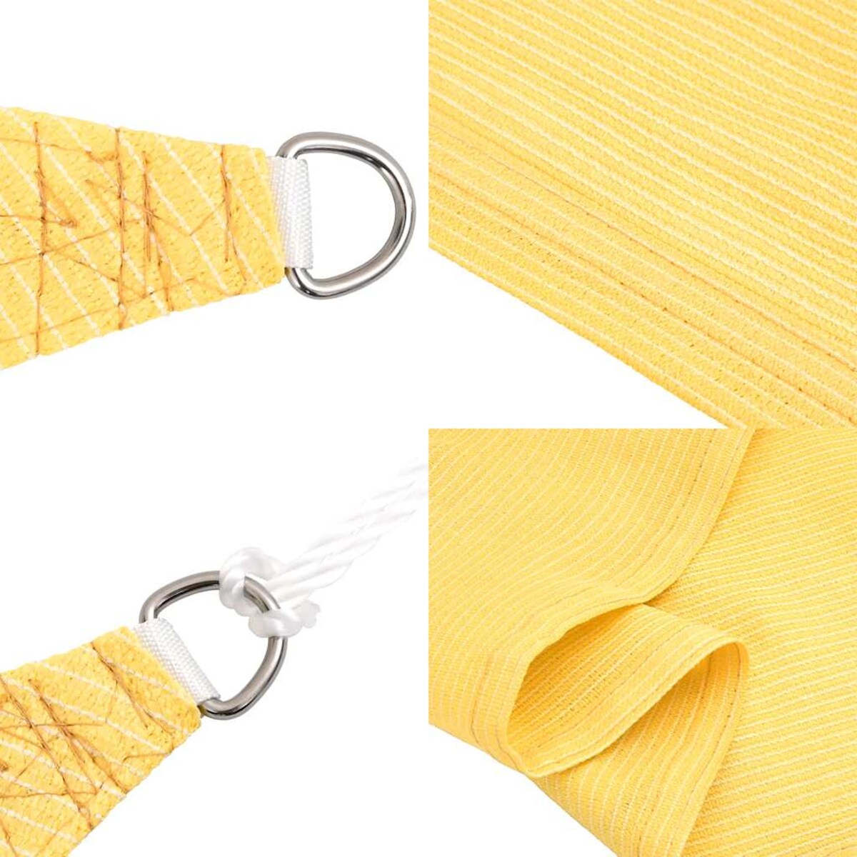 vidaXL Żagiel przeciwsłoneczny, 160 g/m², beżowy, 4x4 m, HDPE