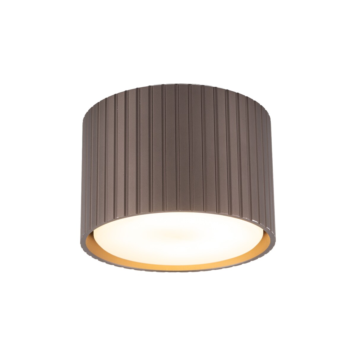 Spot Tk Lighting Ferro Brązowa Tytan Tuba Downlight Natynkowy + Żarówka Gx53