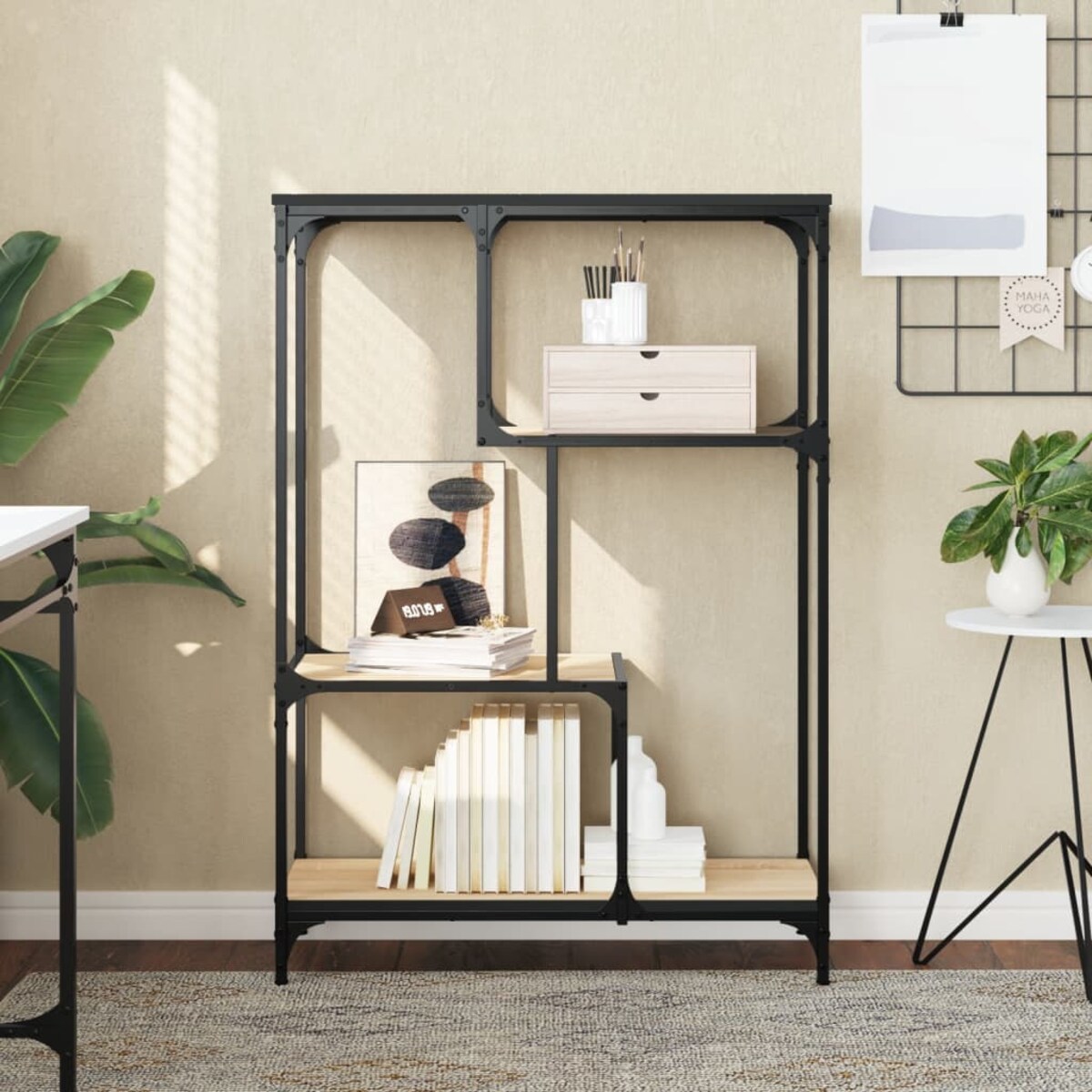 vidaXL Regał na książki, dąb sonoma, 81x36x115 cm