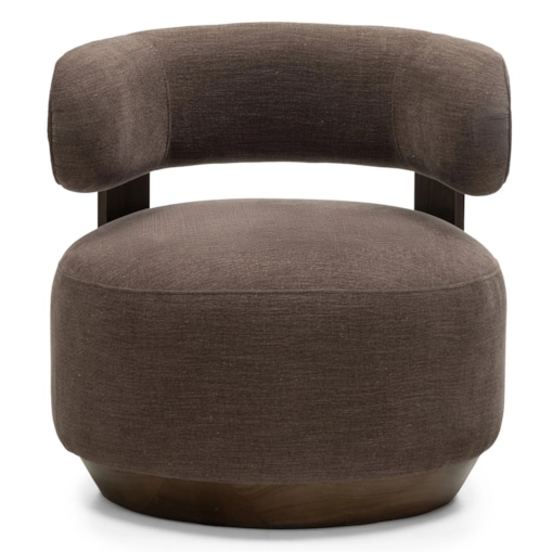 Fotel wypoczynkowy z drewna jesionowego 74x75x73 cm MALICO espresso