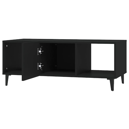vidaXL Stolik kawowy, czarny, 102x50x40 cm, materiał drewnopochodny