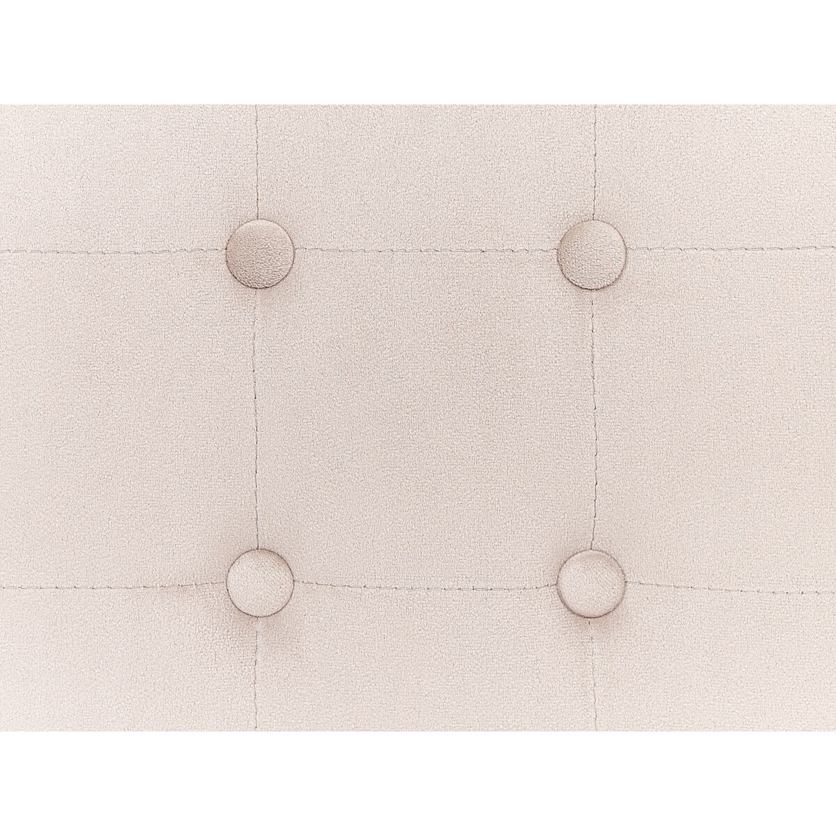 Puf welurowy 36 x 36 x 39 cm jasnobeżowy WISCONSIN