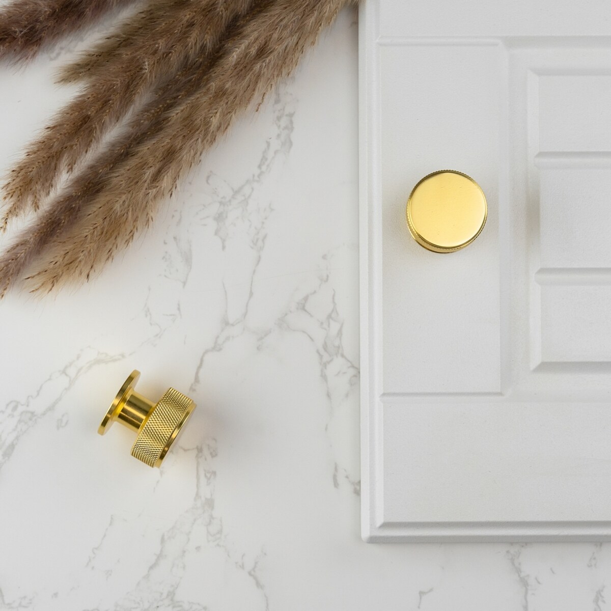 Gałka meblowa uchwyt do mebli złota okrągła 30 mm