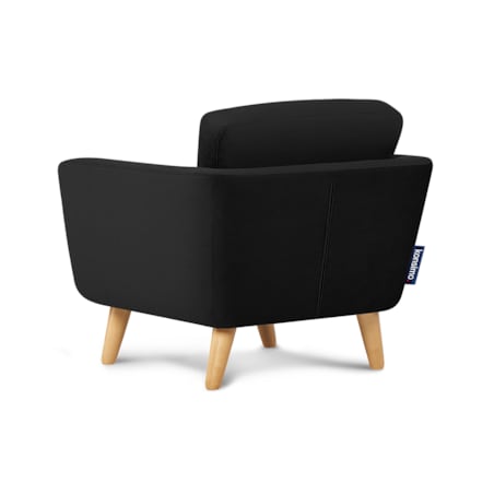 KONSIMO TAGIO Czarny fotel skandynawski