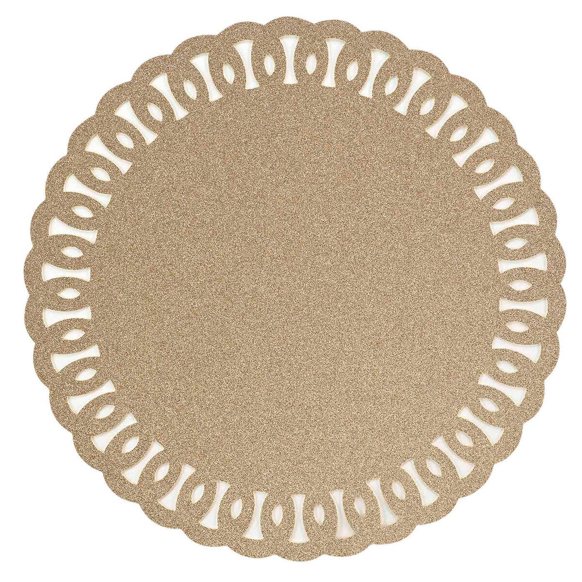 Podkładka na stół GUIRLANDE, brokatowa, Ø 38 cm