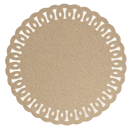 Podkładka na stół GUIRLANDE, brokatowa, Ø 38 cm