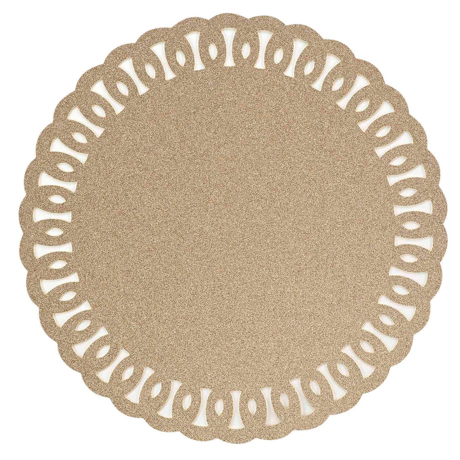 Podkładka na stół GUIRLANDE, brokatowa, Ø 38 cm