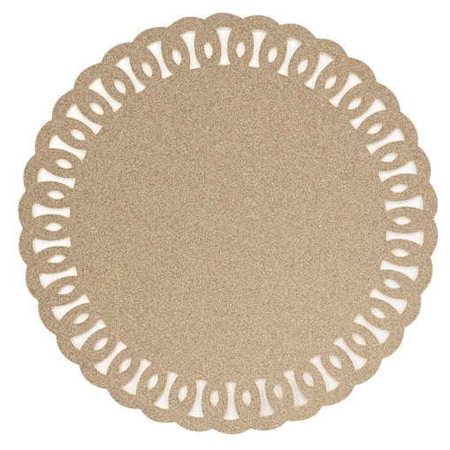 Podkładka na stół GUIRLANDE, brokatowa, Ø 38 cm