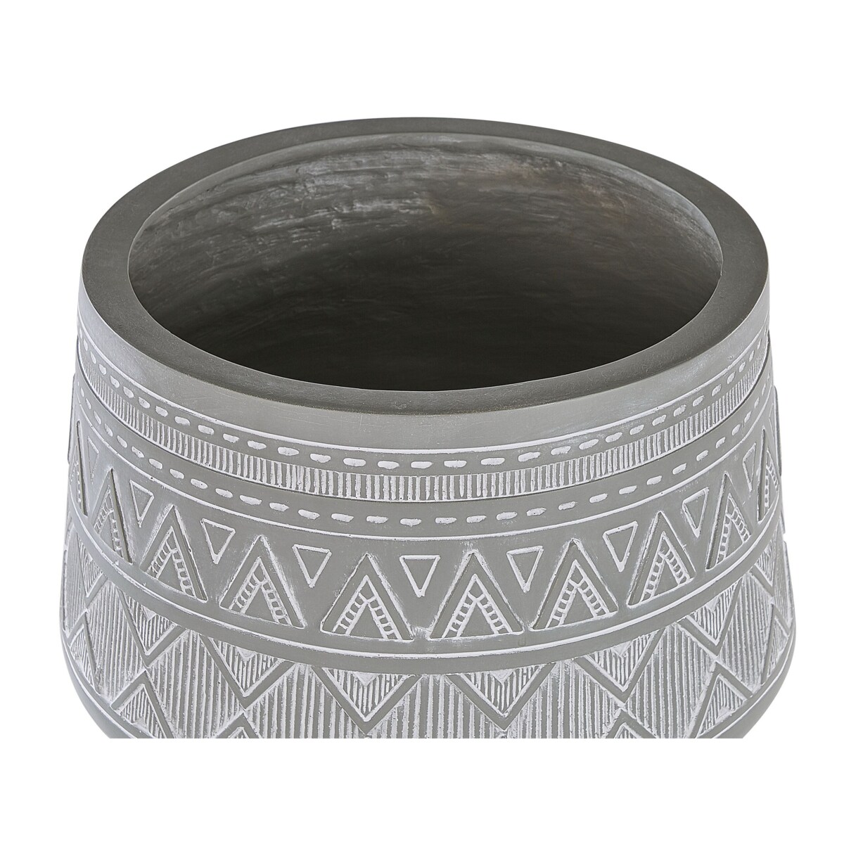 Doniczka na stojaku 44 x 44 x 61 cm jasnoszara MALAKI