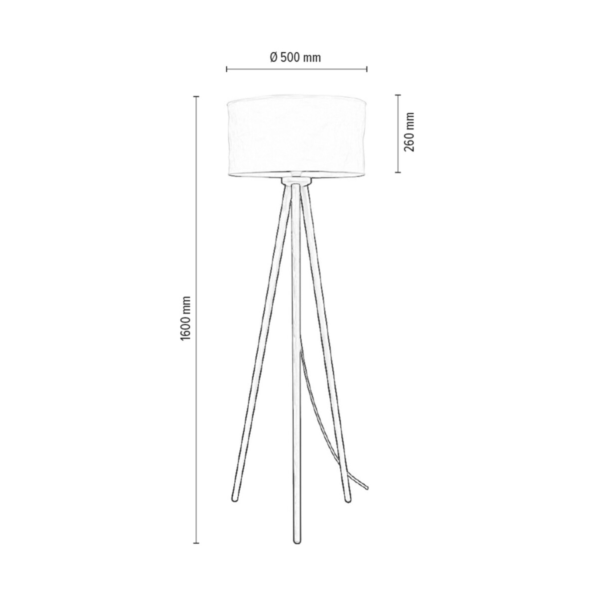 Drewniana Lampa Podłogowa BRITOP Lighting 1xE27 Max.60W Naturalna Brzoza FSC z Białą Tkaniną, Polski Producent, 1 szt.