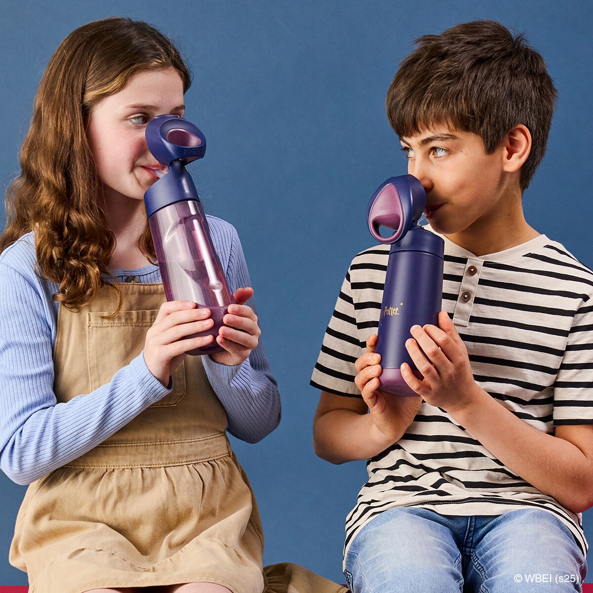 Harry Potter Bidon ze słomką dla dziecka do szkoły - butelka na wodę tritanowa 600 ml b.box