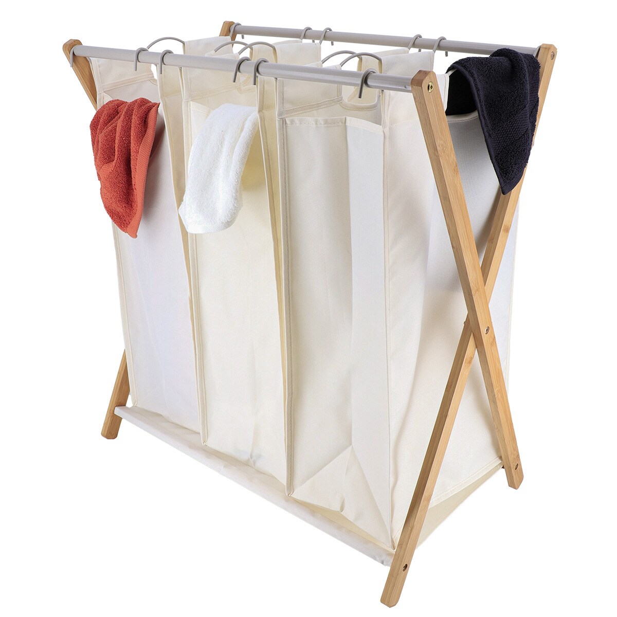 Kosz na pranie 3 komory CHIC INTERIOR, 35 l x3