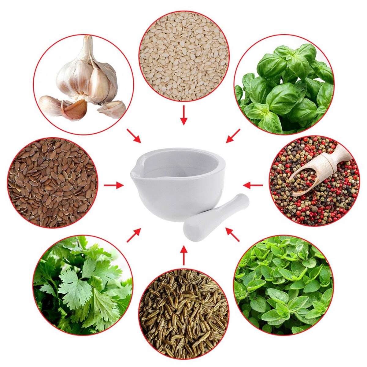 Moździerz kuchenny z tłuczkiem