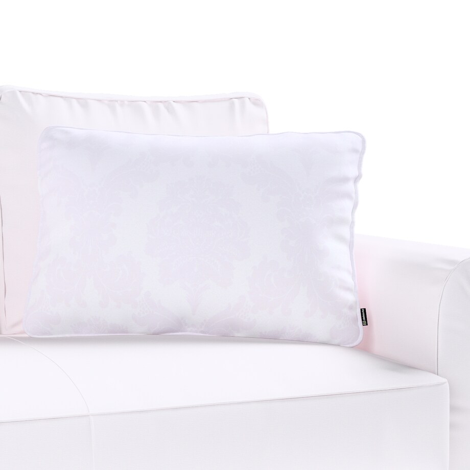 Poszewka Gabi na poduszkę prostokątna 60x40 liście akantu na białym tle