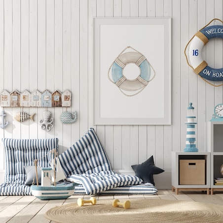 Plakat dla dzieci Koło ratunkowe 20x30