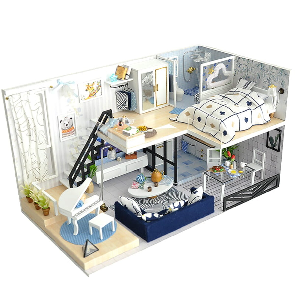 Miniaturowy domek - Kraina zorzy polarnej