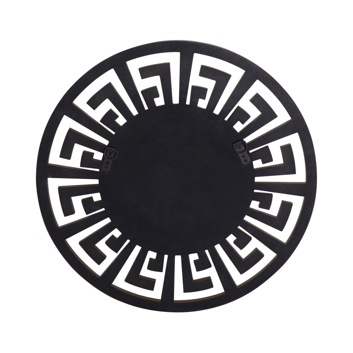 Metalowe okrągłe lustro ścienne ø 70 cm złote FLERS