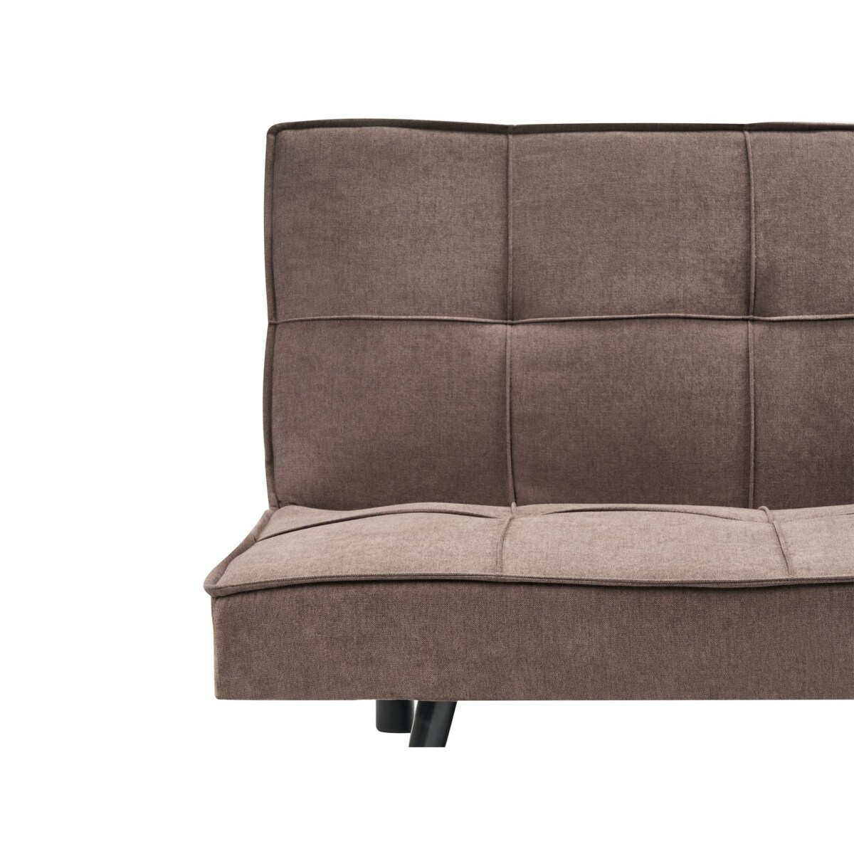 Sofa rozkładana HASLE Brązowy Tkanina