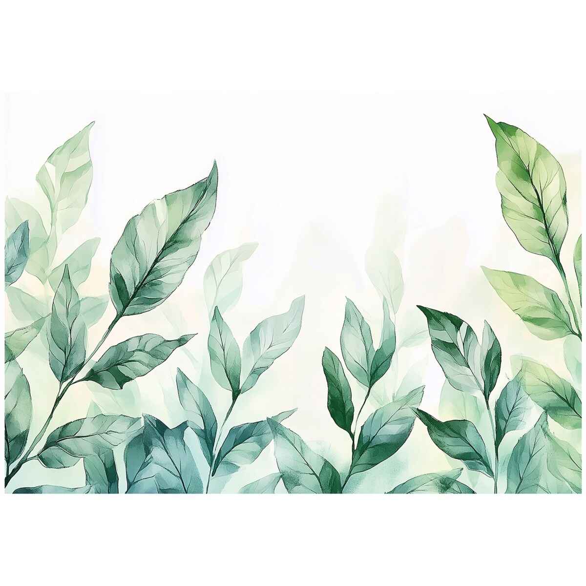 Fototapeta Do Sypialni Salonu Na Flizelinie Liście Natura Zielony 350x250