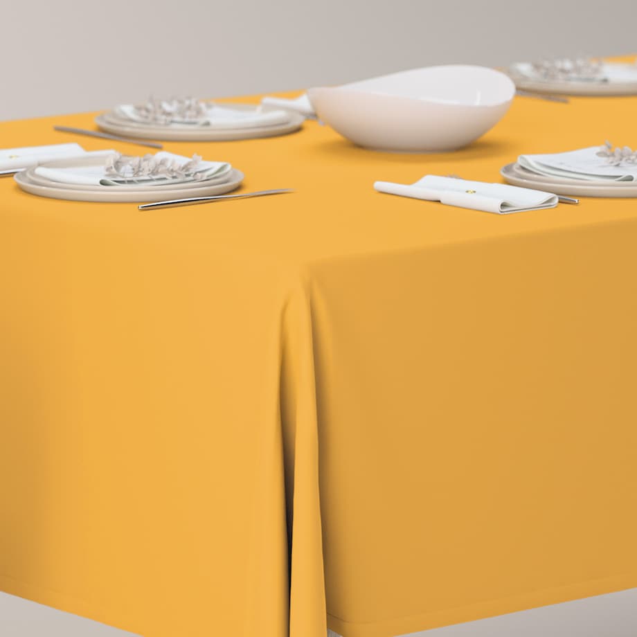 Obrus prostokątny 130 x 130 cm miodowy