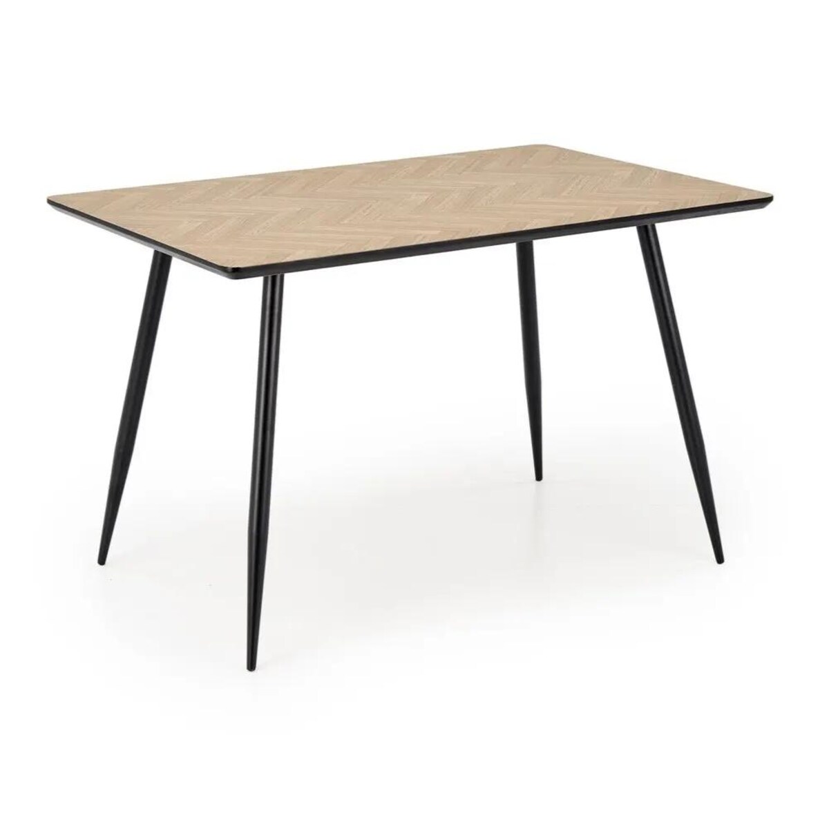 Stół BERTO 120x80 dąb naturalny/czarny