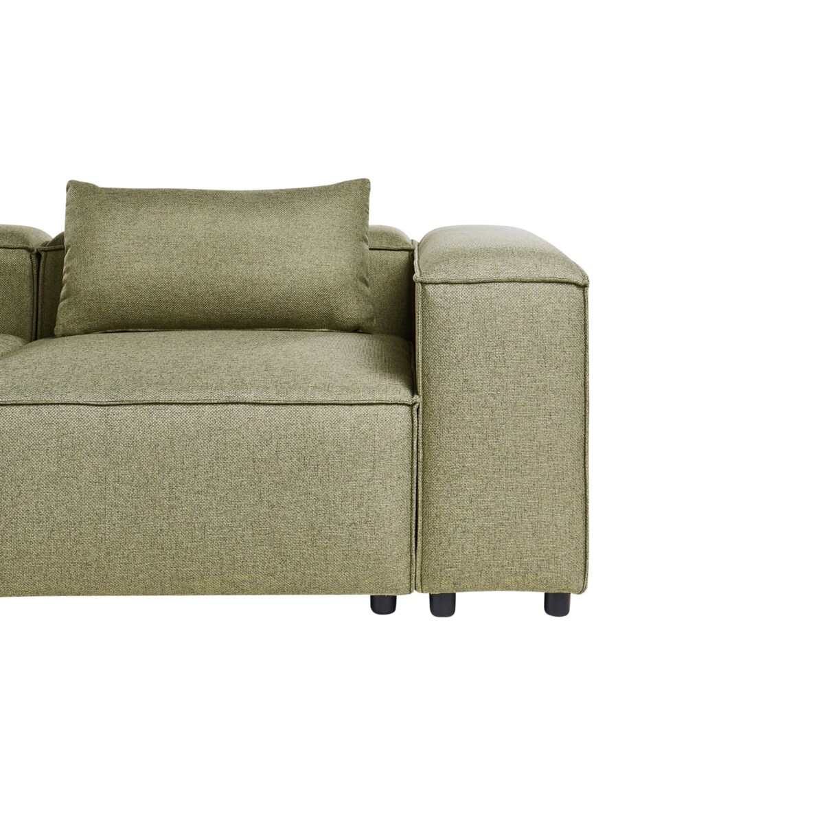 Narożnik modułowy dla 4 osób BRANDE Jasnozielony Prawostronny