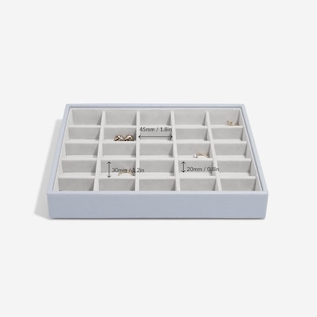 Szkatułka na biżuterię Stackers 25 komorowa classic lawendowa