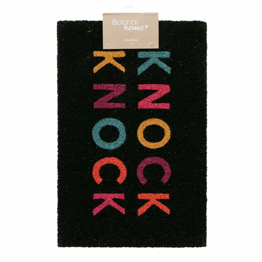 Wycieraczka z włókna kokosowego KNOCK, 60 x 40 cm