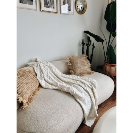 POSZEWKA TROP PROSTOKĄT Z POMPONAMI