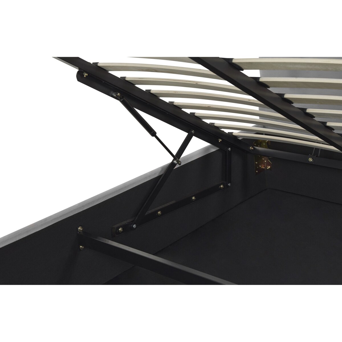 Łóżko z pojemnikiem welurowe 180 x 200 cm szare VAUCLUSE