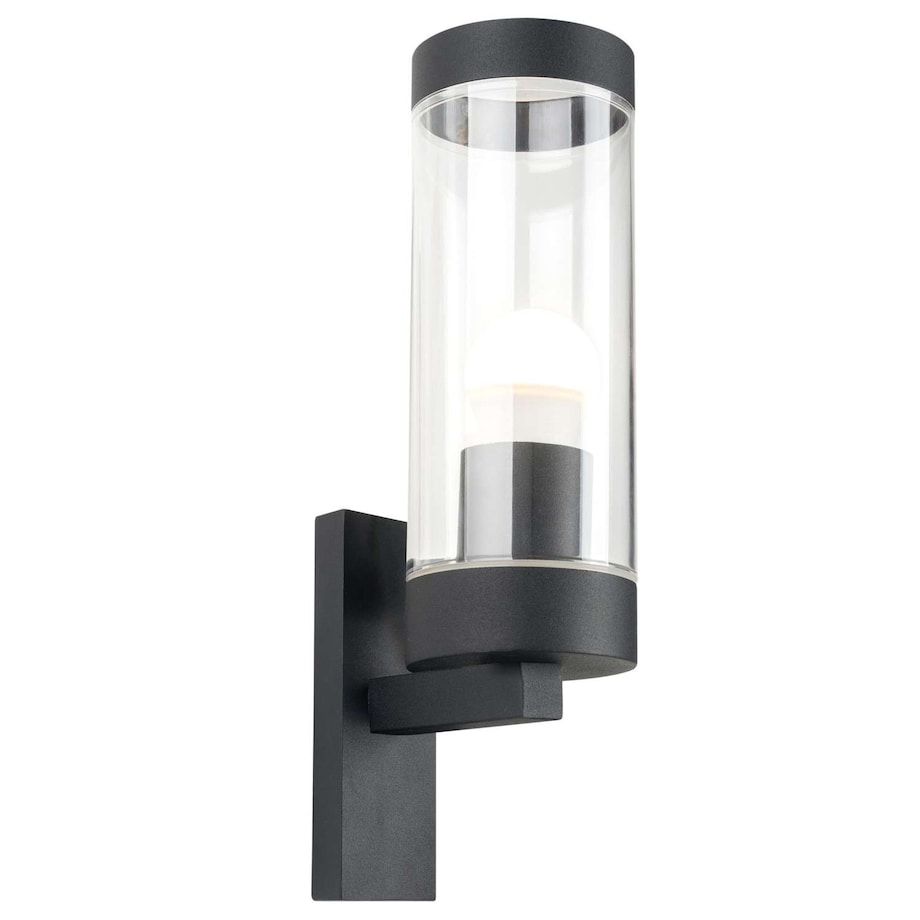 Elewacyjna LAMPA ścienna SPECTRA 312334 metalowa OPRAWA zewnętrzny kinkiet IP44 czarna, Polux