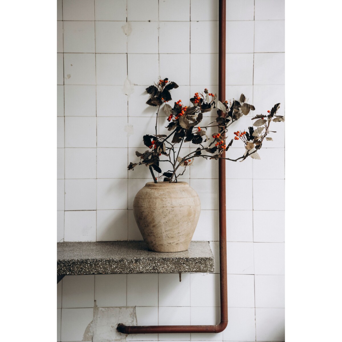 Wazon z terakoty NILA, W: 30 cm