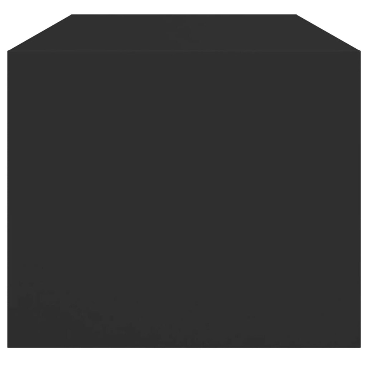 vidaXL Stolik kawowy ze szklanymi drzwiczkami, czarny, 102x50x42 cm