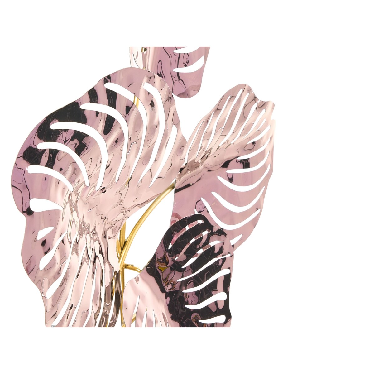 Dekoracja ścienna Liść HOLMIUM Metal 50 cm Purpurowy