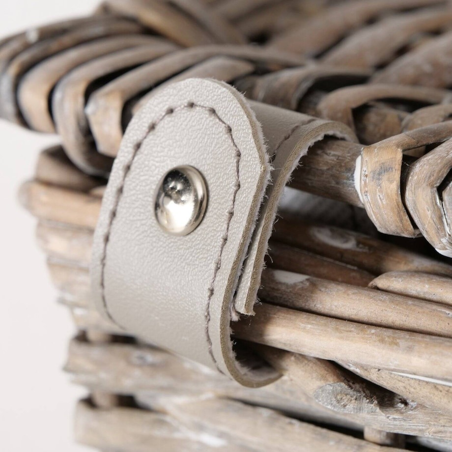 Kosze wiklinowe zamykane TANGO, 3 sztuki