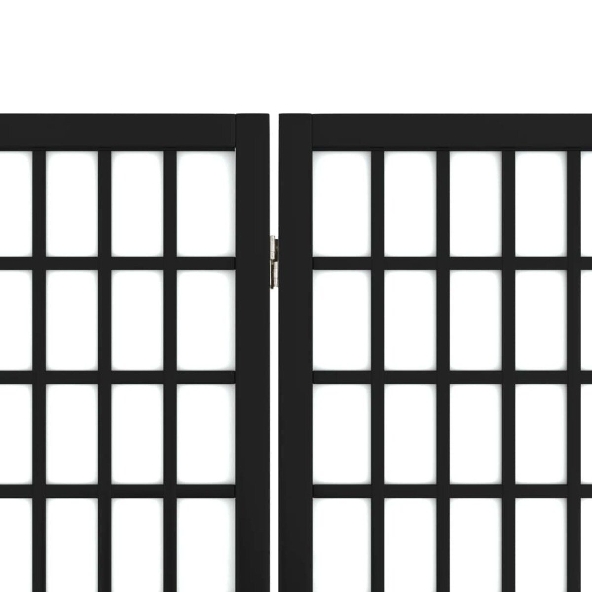 vidaXL Składany parawan 3-panelowy, styl japoński, 120x170 cm, czarny