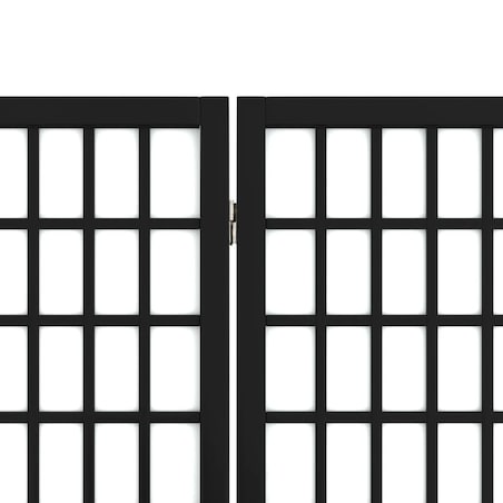 vidaXL Składany parawan 3-panelowy, styl japoński, 120x170 cm, czarny