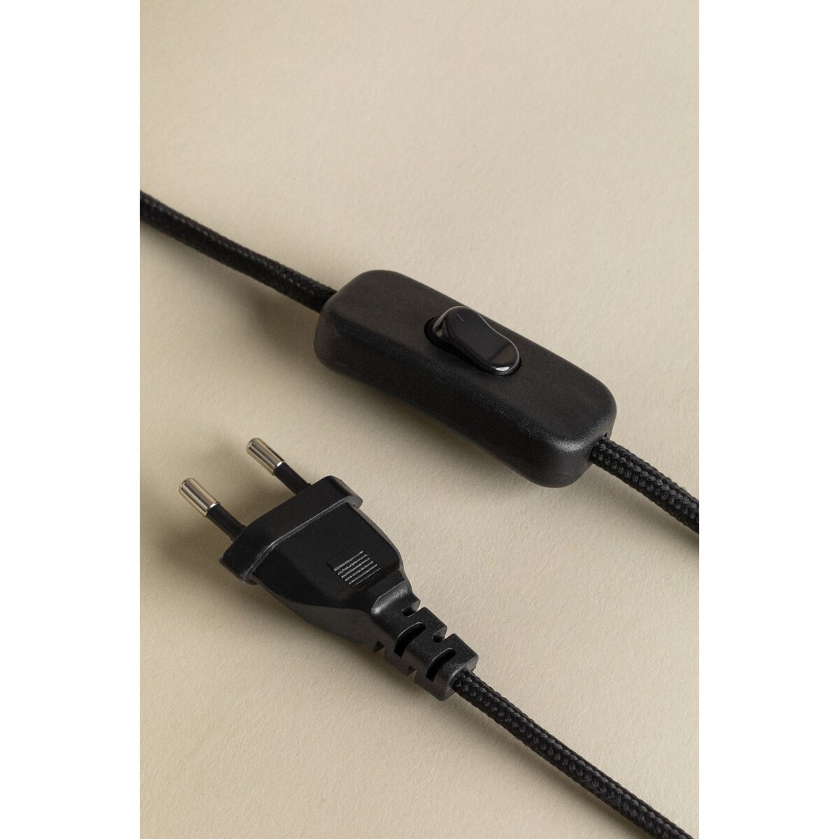 Lampa stołowa ceramiczno-lniana Boreto 75 cm dark blue