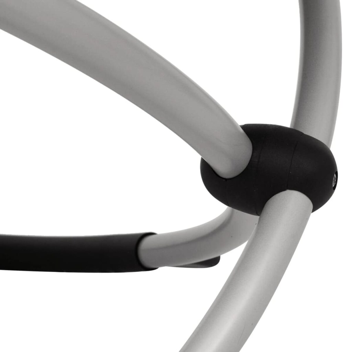 vidaXL Leżak z geometryczną ramą stalowy, taupe