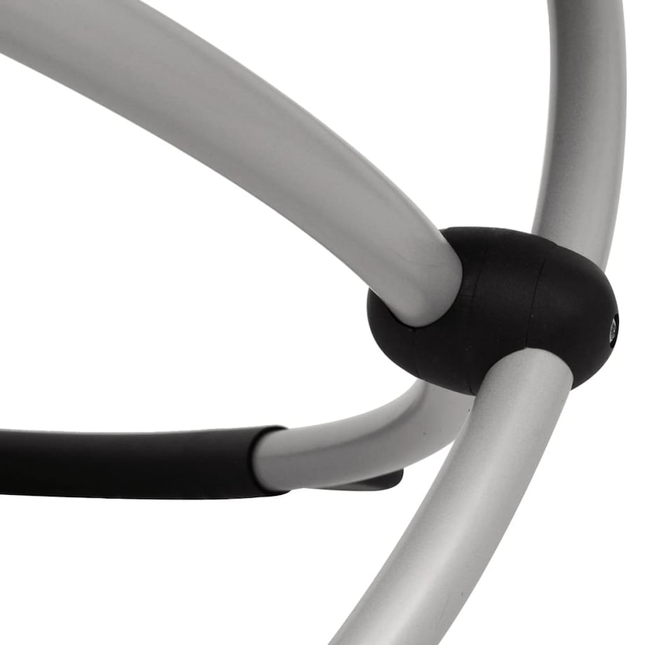 vidaXL Leżak z geometryczną ramą stalowy, taupe