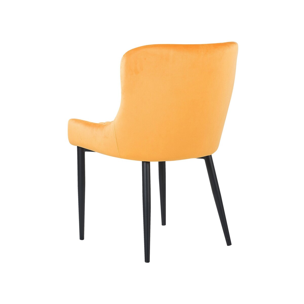 Zestaw 2 krzeseł do jadalni welurowy żółty SOLANO