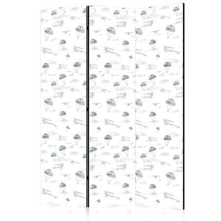 Parawan akustyczny Dla dzieci 135x172 cm 3-częściowy czarny