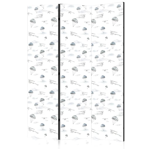 Parawan akustyczny Dla dzieci 135x172 cm 3-częściowy czarny