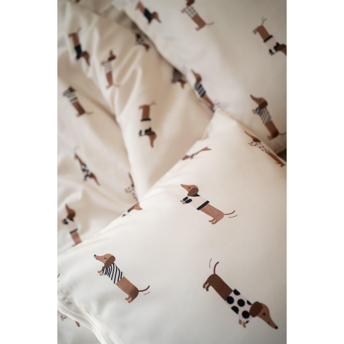 Pościel Jamniki 200x200 + 2x 50x60 cm