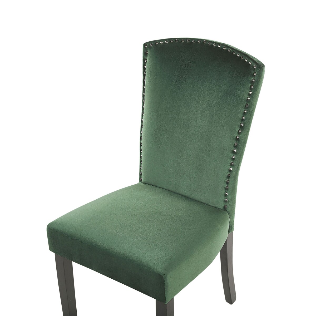 Zestaw 2 krzeseł do jadalni PISECO Welur Ciemnozielony