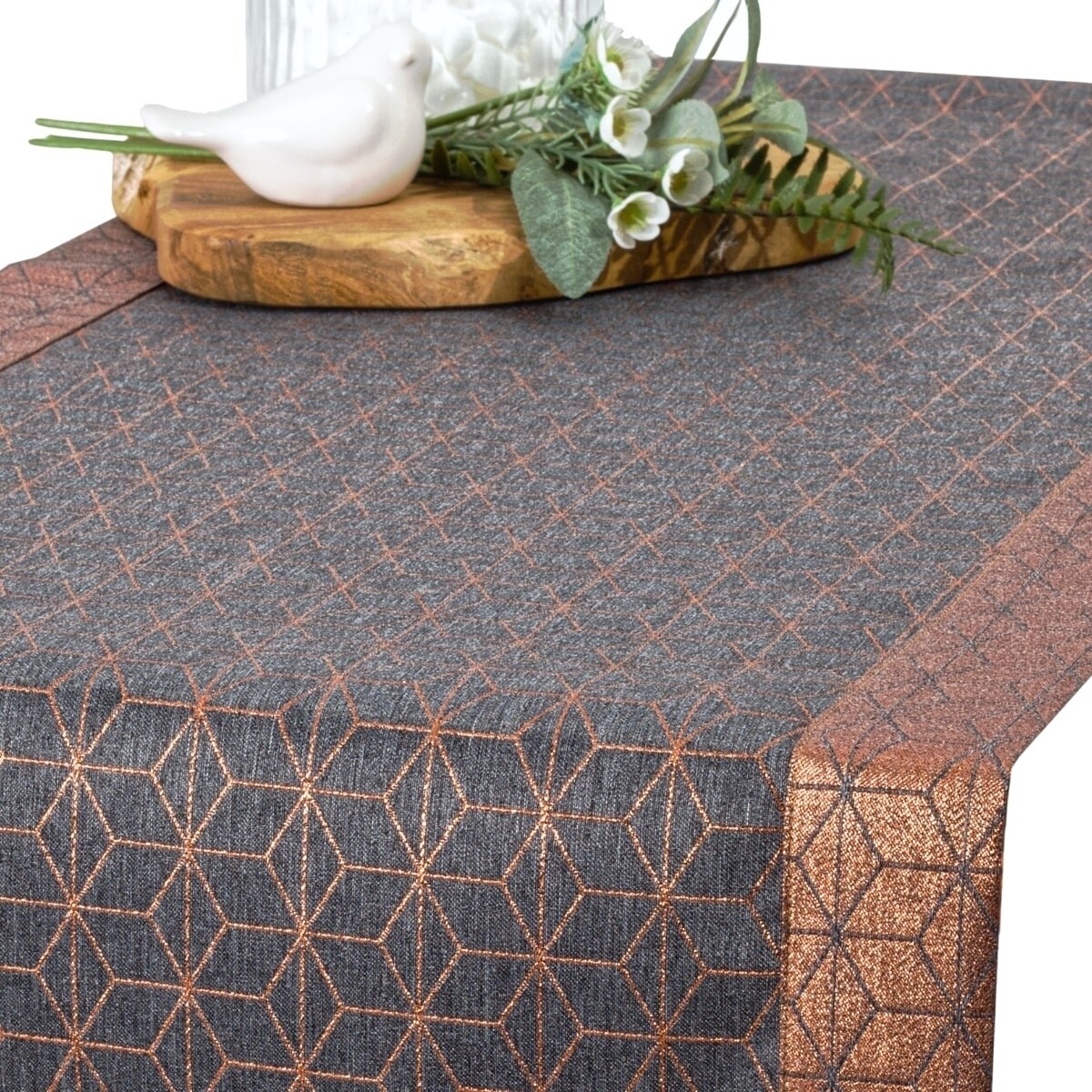 Bieżnik Glamour LX-6116-2187 - 40x240 cm - złoty - 40cm x 240cm