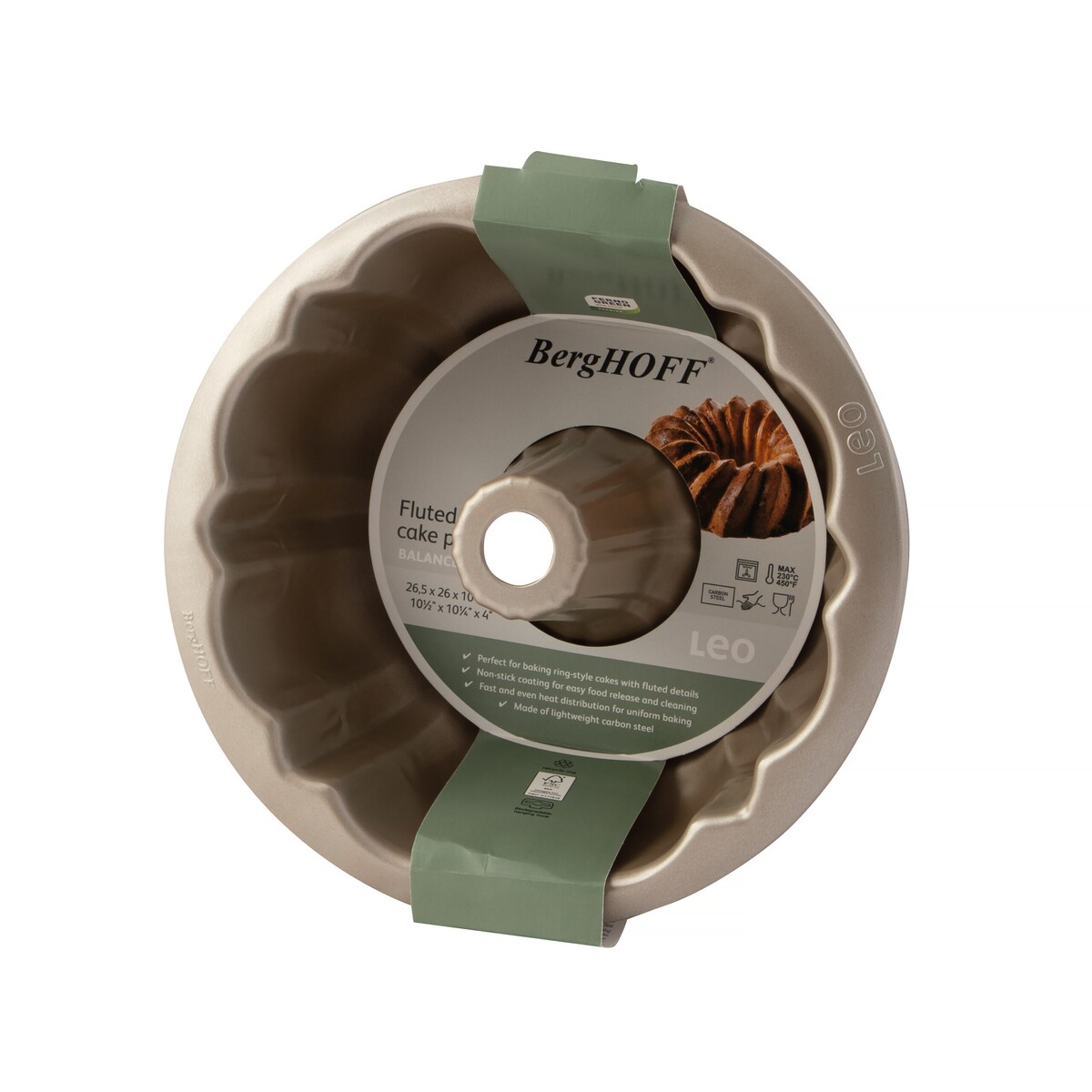 Forma do babki z tuleją ze stali węglowej do pieczenia BALANCE 23x10 cm BergHOFF