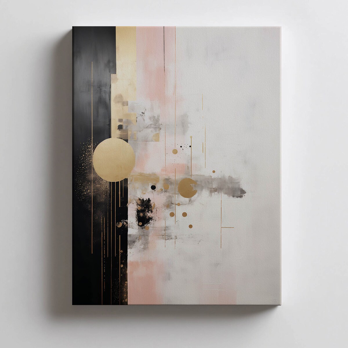 Minimalistyczna Harmonia Barw, 30x40 cm, bez ramy, płótno premium na blejtramie